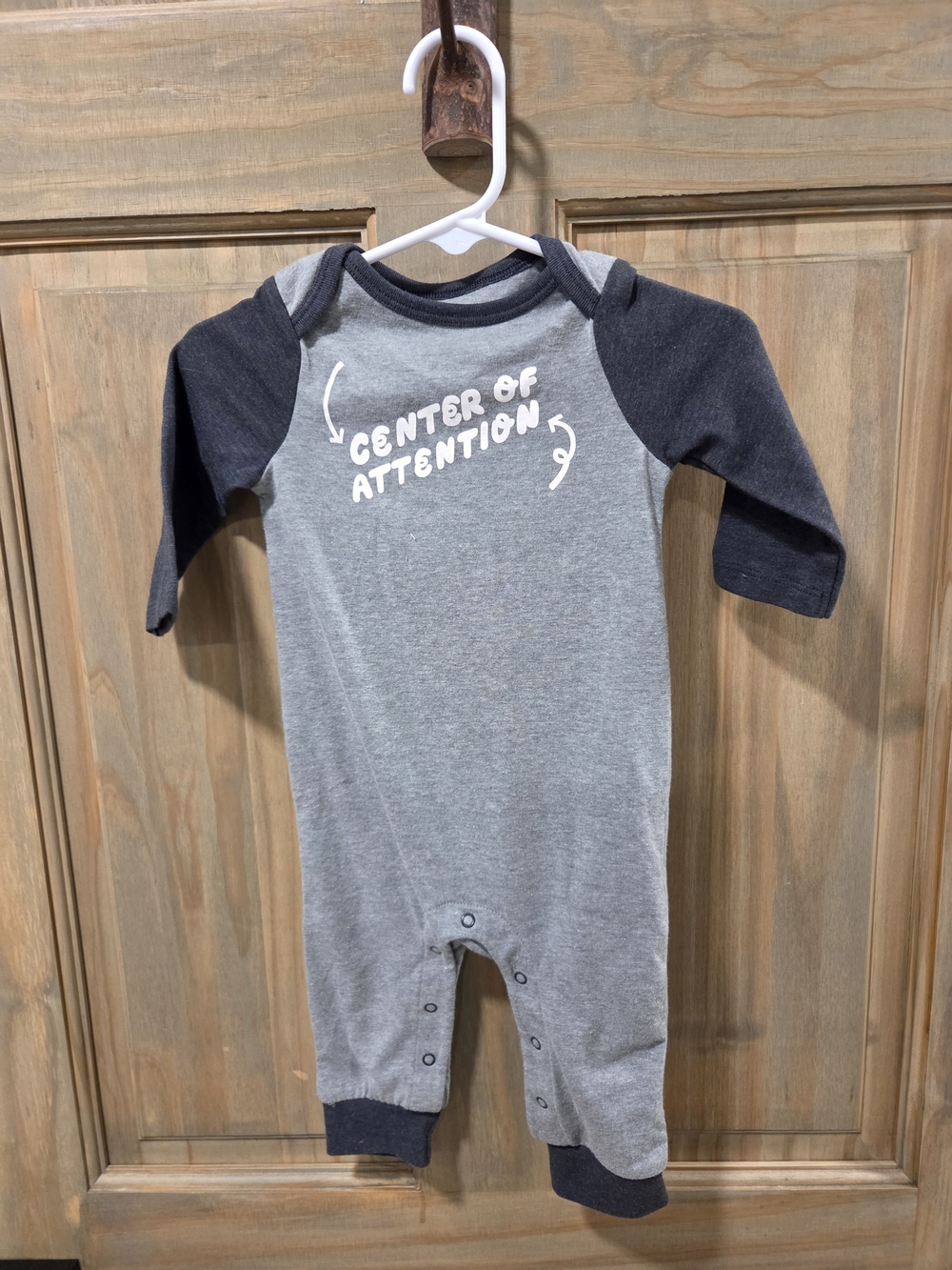**BUNDLE & SAVE** Cat & Jack Center of Attention Grey and Charcoal One-Piece